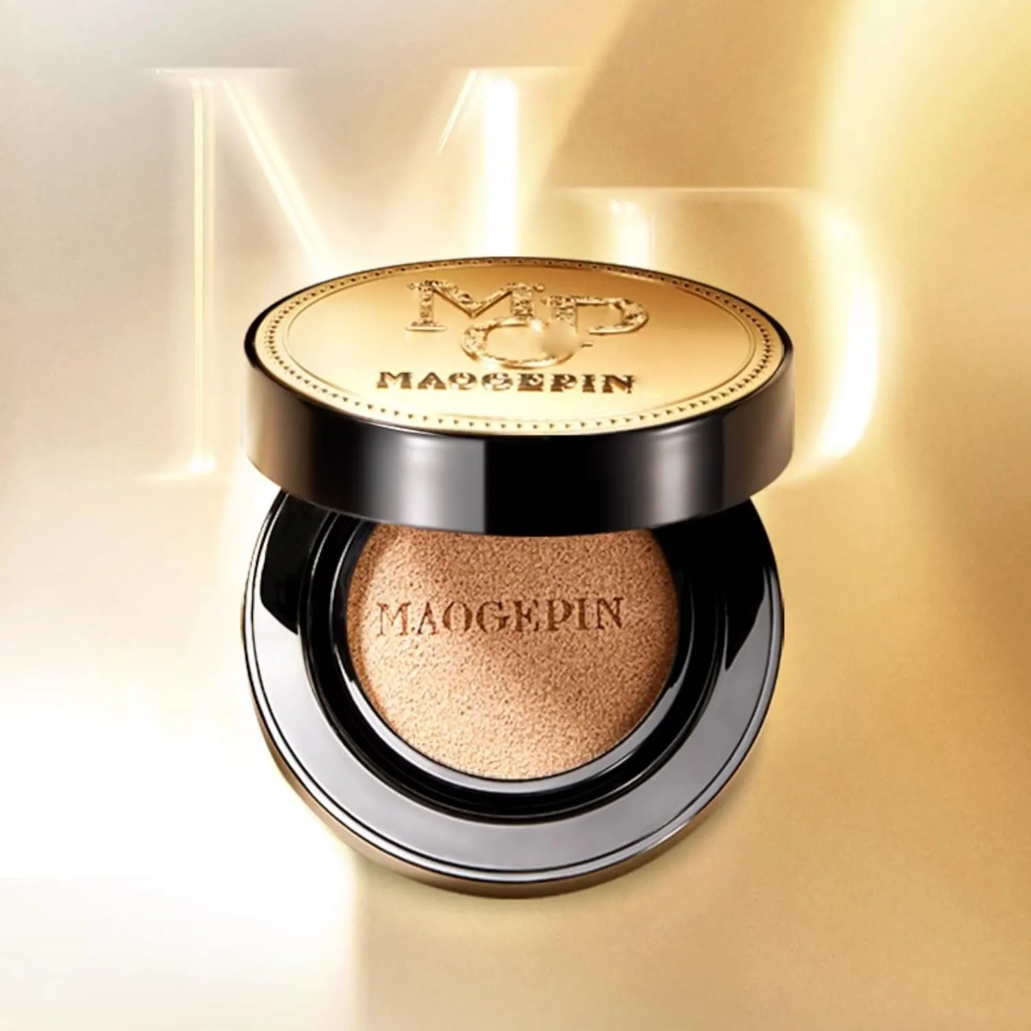 1 PC New MGPING Luxury Flawless Cushion Foundation Perfect Cream Full Coverage Concealing Water Proof Long Lasting Makeup Foundation with Refill (801, 10g 10g)