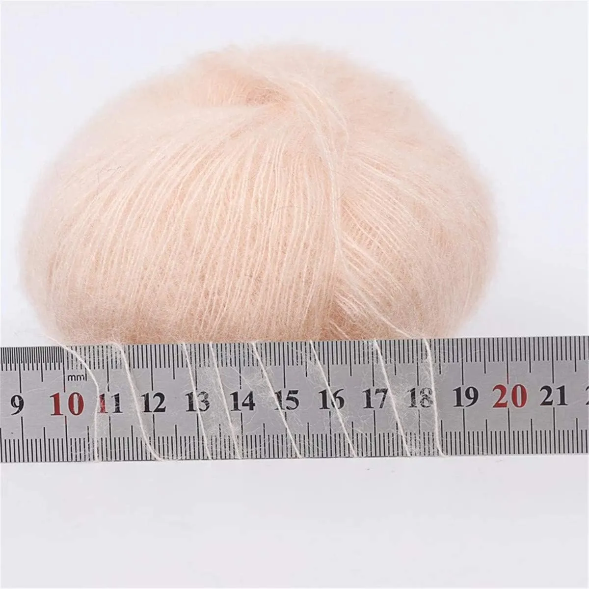 10pcs 250g 8.1oz Soild Color Angola Amorous Mohair Crochet Wool Yarn for DIY Handmade Knitted Crochet Baby Sweater Scarf Shawl Scarf Fine Thread Clothes Yarn Beige