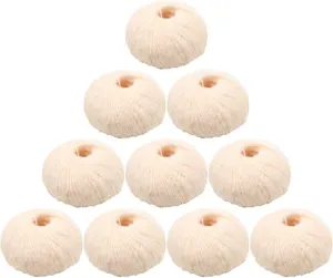 10pcs 250g 8.1oz Soild Color Angola Amorous Mohair Crochet Wool Yarn for DIY Handmade Knitted Crochet Baby Sweater Scarf Shawl Scarf Fine Thread Clothes Yarn Beige