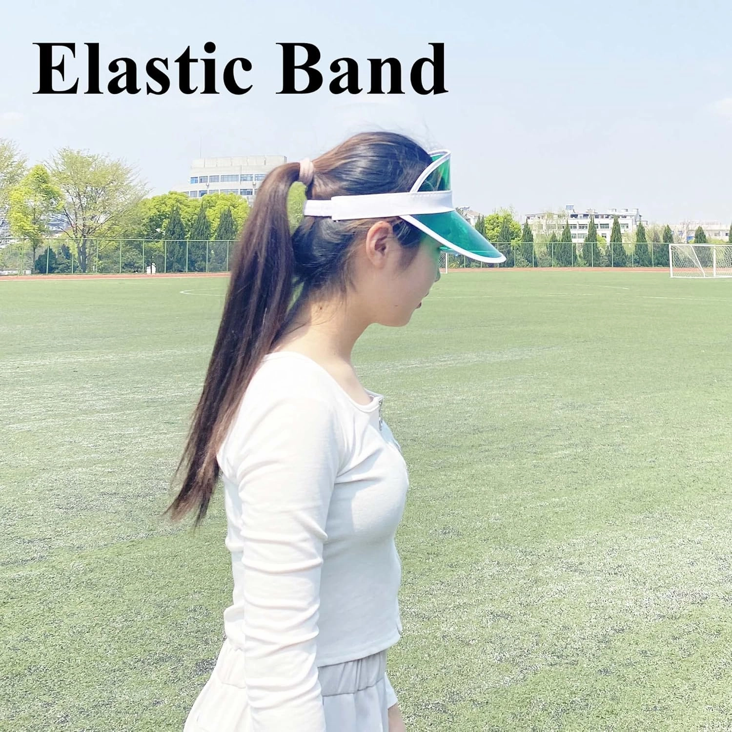 12 Pack Sun Visor Hats Women UV Protection Clear Outdoor Beach Sports Golf Sunhat Party Cap