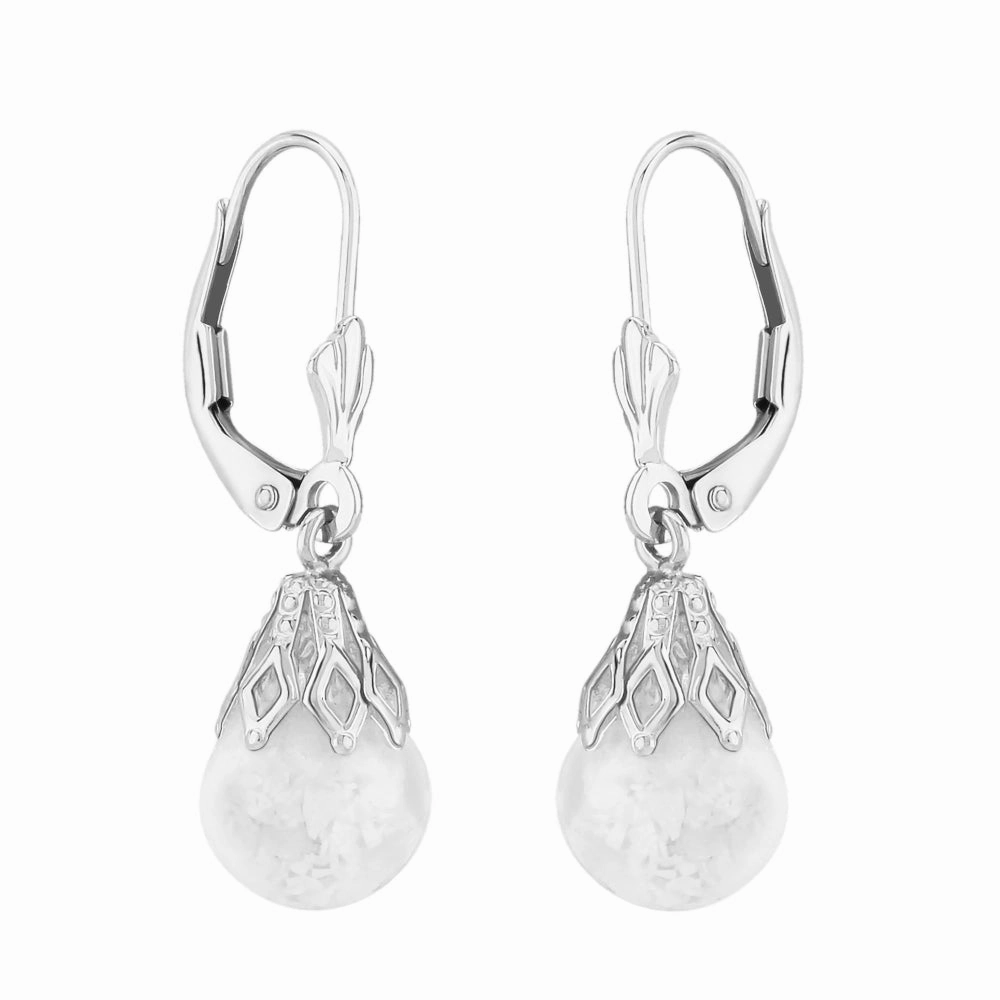 14k Gold "Floating Opal" Drop Earrings