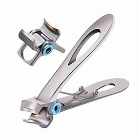 15mm Wide Jaw Opening Toenail Clipper,Ergonomics Finger Cutter Trimmer for Thick Nails,Oversized Stainless Steel Fingernail Clippers for Ingrown for Men,Tough Nails,Seniors,Adults (Silver)