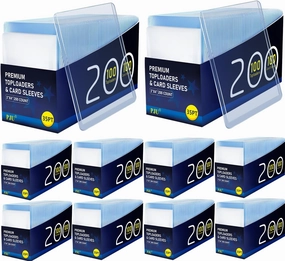 2000 Card Sleeves Top Loaders for Cards, Premium Toploaders for Cards, 3"x4" Baseball Card Protectors Hard Plastic, Hard Card Sleeves, Sports Trading Card Holder (1000 Toploaders   1000 Penny Sleeve)