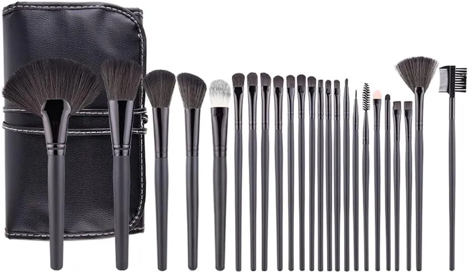 24Pcs Makeup Brushes Set for Foundation Soft Synthetic Hair Powder Eyeshadow Blending Eyebrow Make Up Brush