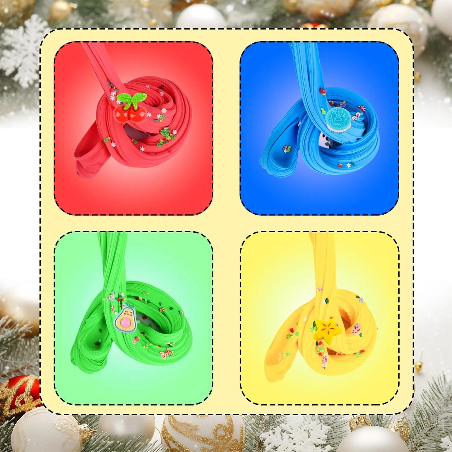 28 Pack Mini Butter Slime Kit,Peach Slime Watermelon Party Favor Supplies,Party Favor Supplies, Super Soft, Non-Sticky, Goody Bag Toy, Prize for Girl and Boys, Christmas Stocking Stuffers