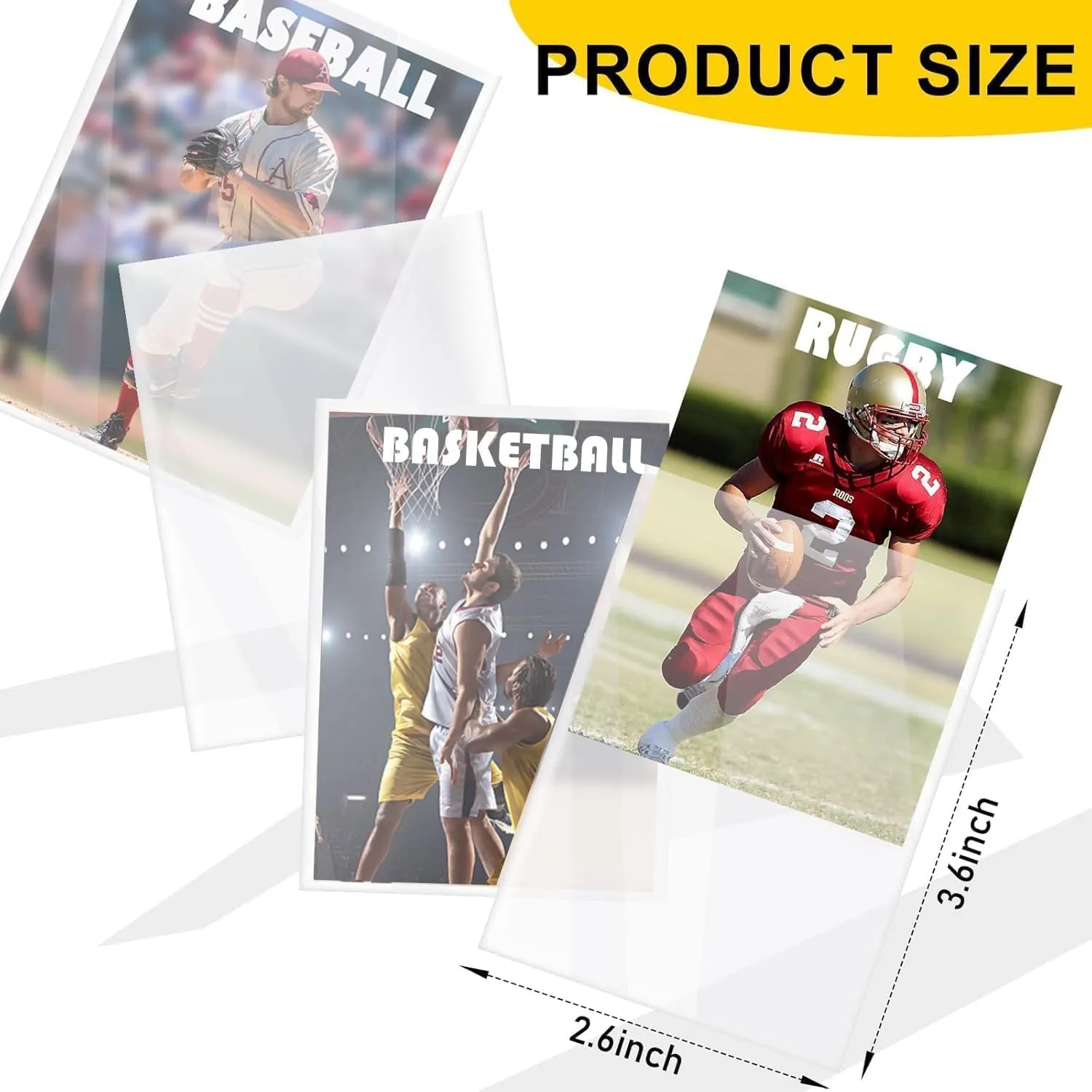 3000 Counts Card Sleeves Top Loaders for Trading Cards, Penny Soft Sleeves Baseball Card Sleeve Protectors Fit for Sports,Football,Game Cards