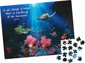 300-Piece Calm Jigsaw Puzzle for Relaxation, Stress Relief, and Mood Elevation, for Adults and Kids Ages 8 and up, Calm Coral