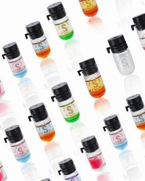 36pcs luxurious Scented Hair Oil & Perfume 2 in 1,9 Varied Fragrances,Anti Frizzy,Avocado Oil,Moisturize Dry Damaged Hair,Splash'n Shine,Smoothing, Mini Bottles,Hair Care Set,Smell Good,Gift for Woman