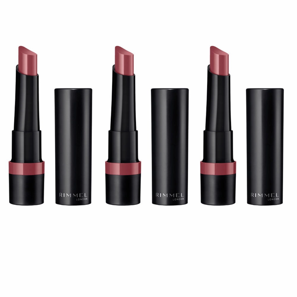 3x Rimmel Lasting Finish Extreme Satin Lipstick 2.3g 200 Blush Touch Pink