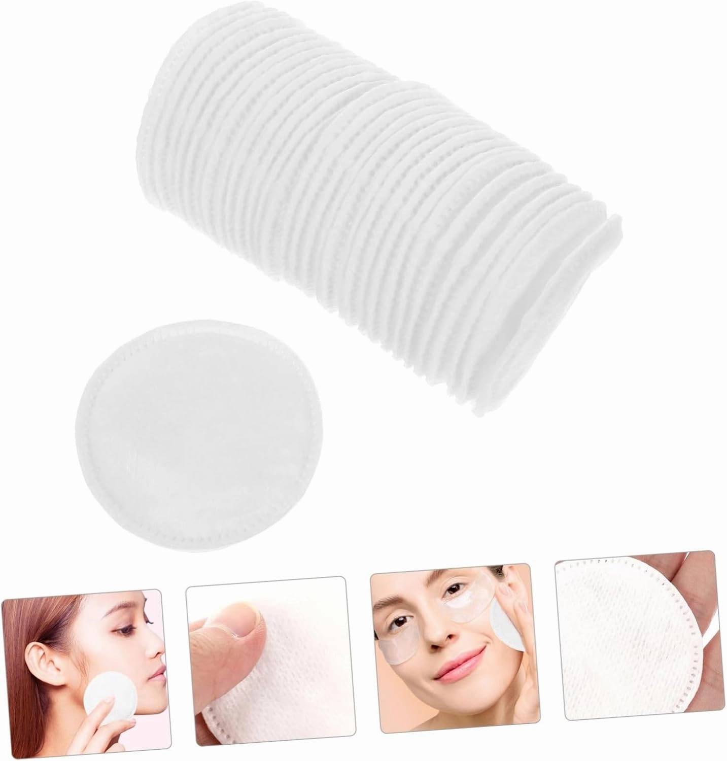 400pcs Reusable Makeup Pads Soft Thicken Facial Cleansing Rounds for Deep Cleaning and Skin-Friendly for Eye Makeup and All Cosmetics Removal