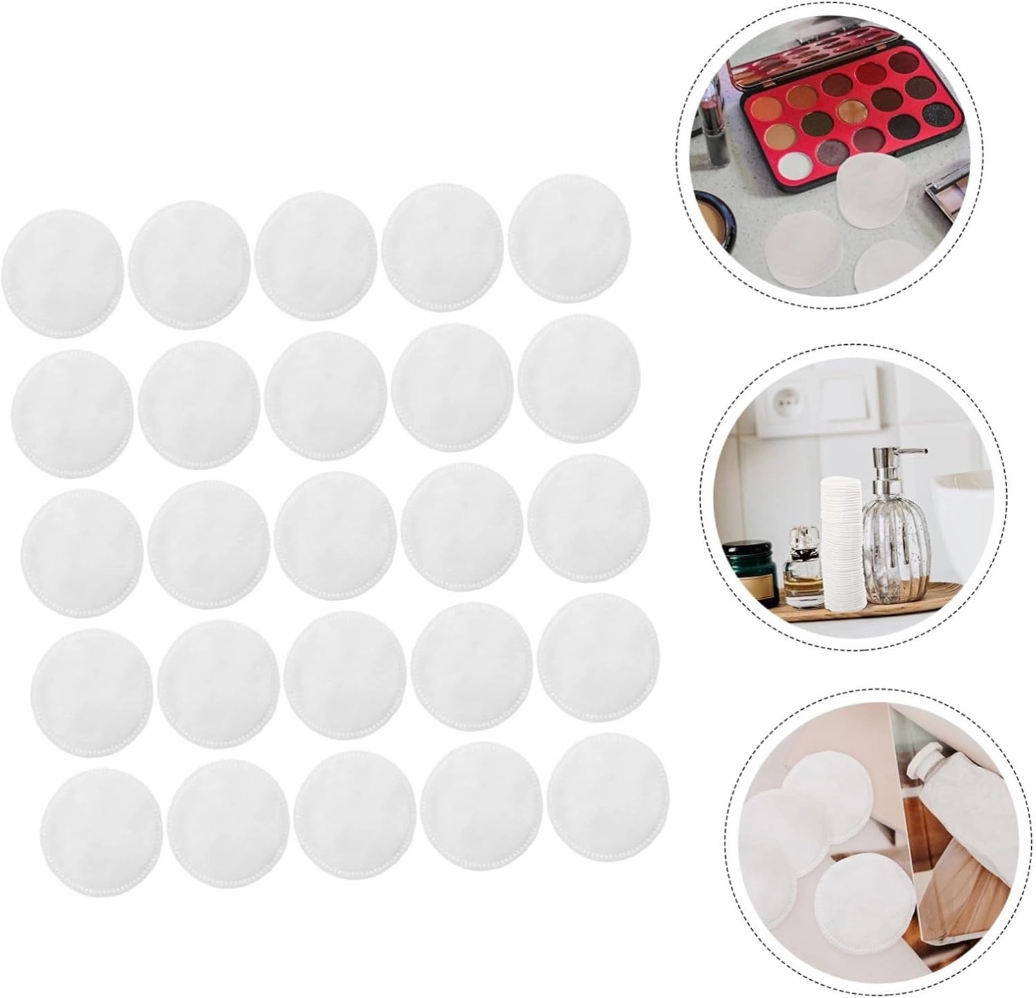400pcs Reusable Makeup Pads Soft Thicken Facial Cleansing Rounds for Deep Cleaning and Skin-Friendly for Eye Makeup and All Cosmetics Removal