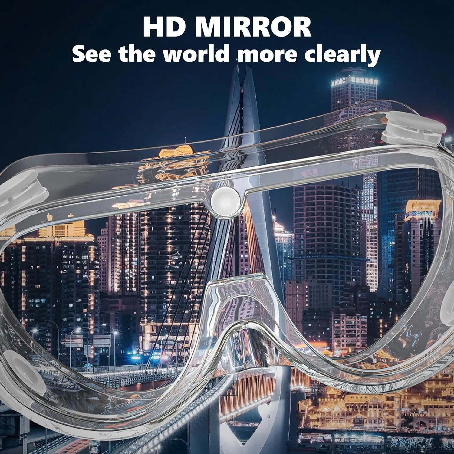 4PCS Anti-Fog Protective Safety Goggles Clear Lens Wide-Vision Adjustable Chemical Splash Eye Protection Soft Lightweight Eyewear