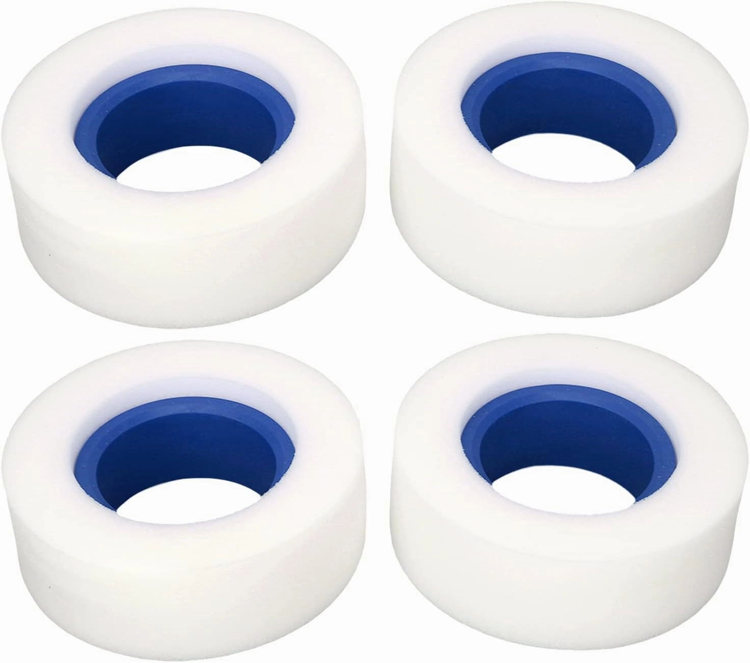4PCS RC Tire Foam, 2.2 Inch Dual Stage Soft Sponge RC Car Crawler Tire Foam for 1/10 1/8 RC Crawler (Blue)