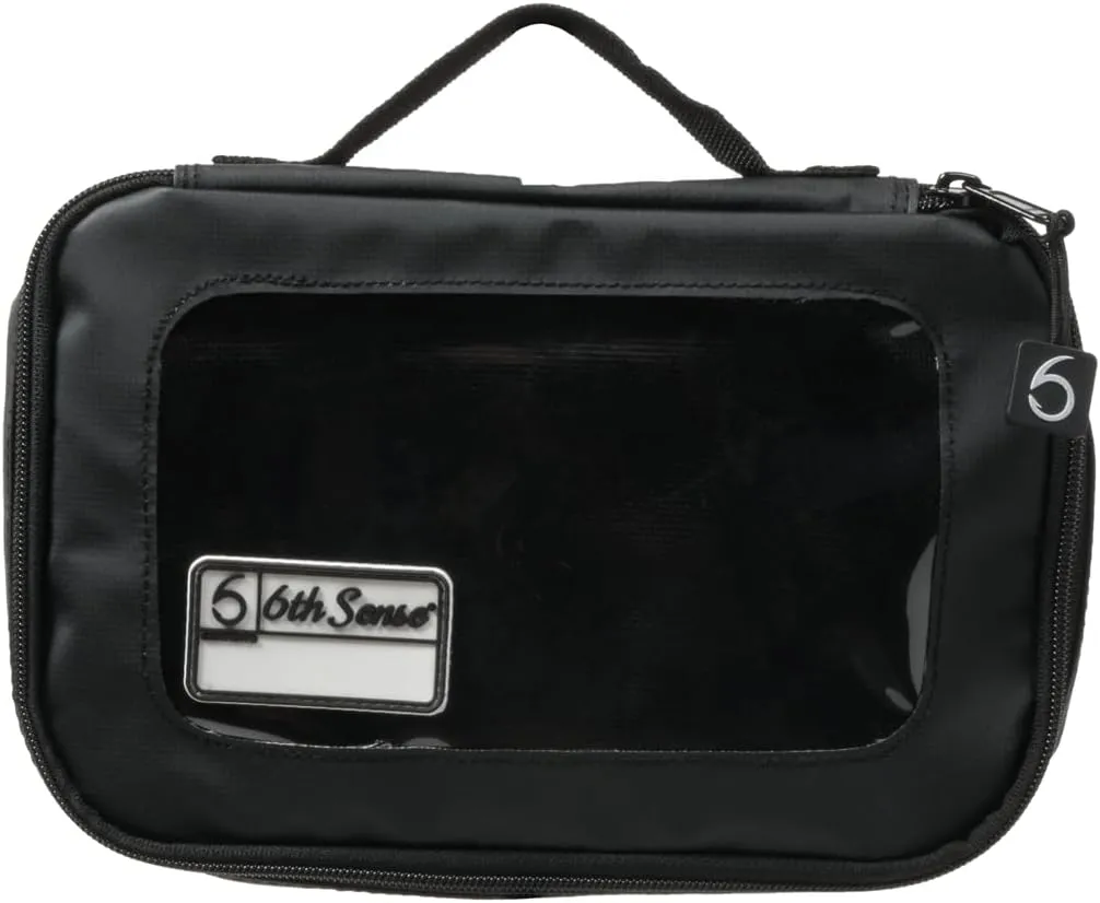 6th Sense Bait View™ Tackle Bag - Clear Viewing Soft-Sided Storage for Anglers (Black, Small)