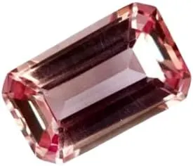 9.10 Ct Natural Peach Pink Padparadscha Sapphire Exquisite Elegant Emerald Shape Loose Gemstone for Jewellery Making