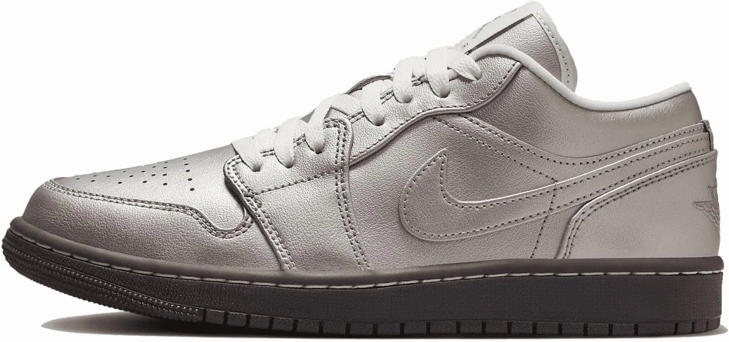 Air Jordan 1 Low SE Women's Shoes (HQ3529-099, Metallic Zinc/Summit White/Velvet) Size 7