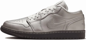 Air Jordan 1 Low SE Women's Shoes (HQ3529-099, Metallic Zinc/Summit White/Velvet) Size 7