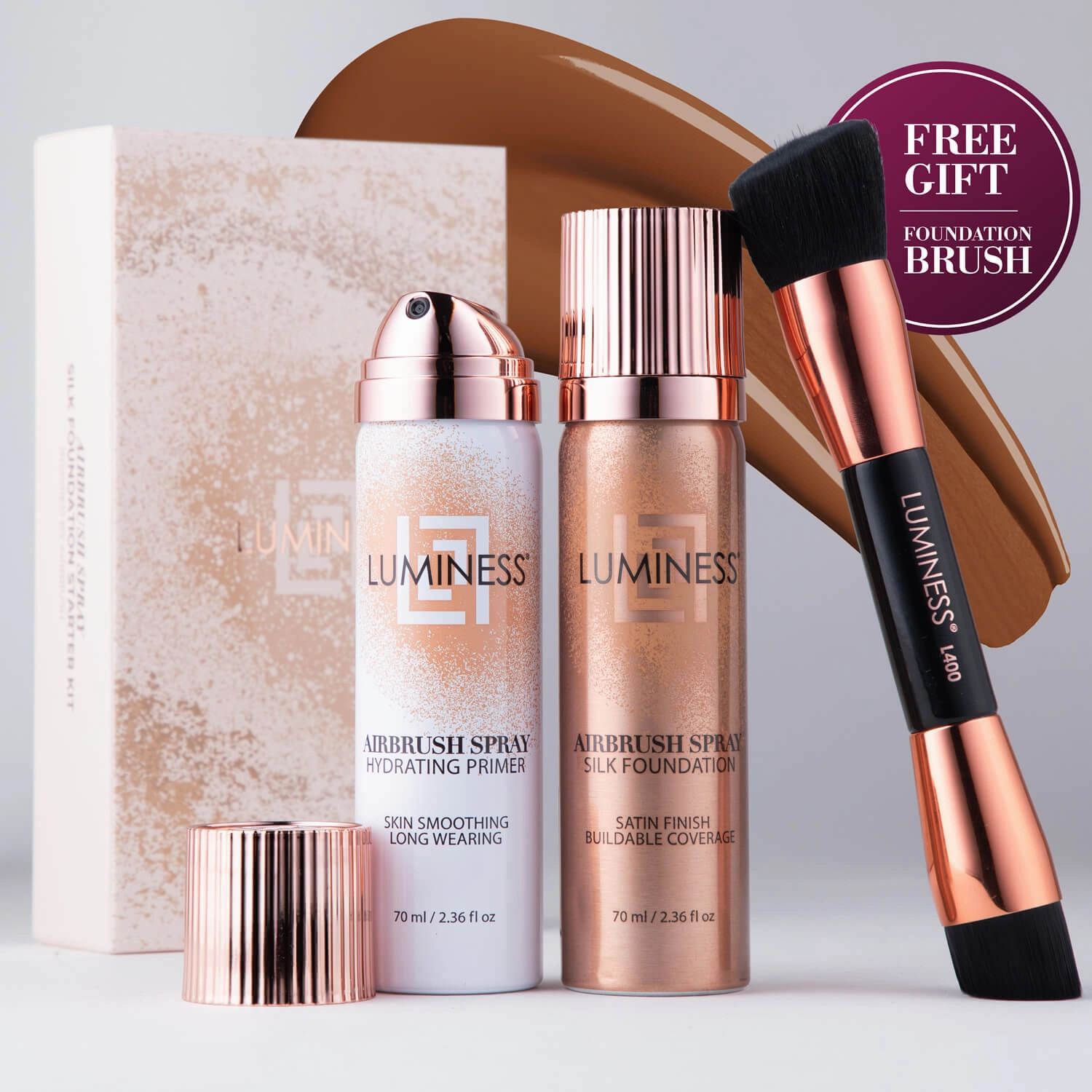 Airbrush Spray Silk Foundation Starter Kit