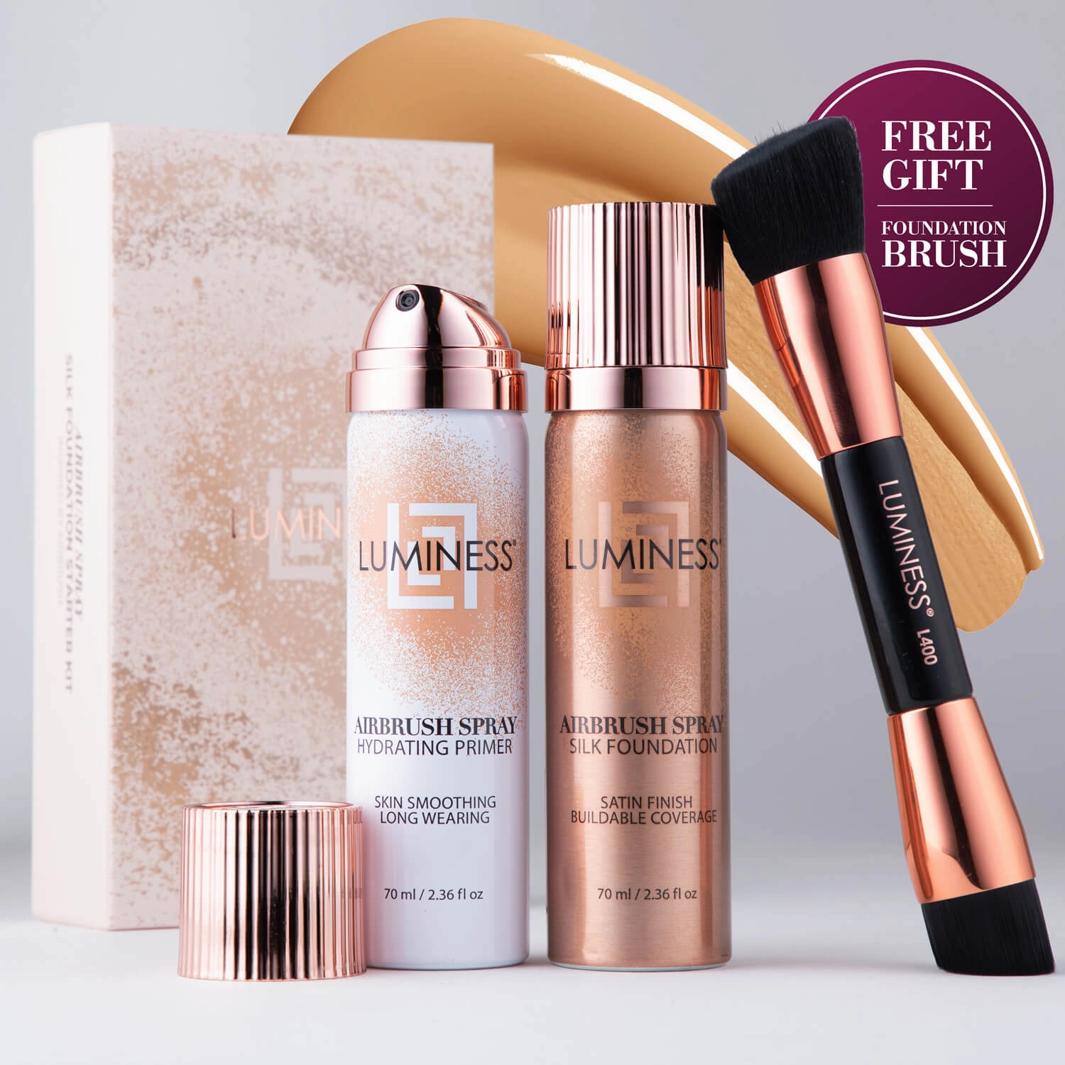 Airbrush Spray Silk Foundation Starter Kit