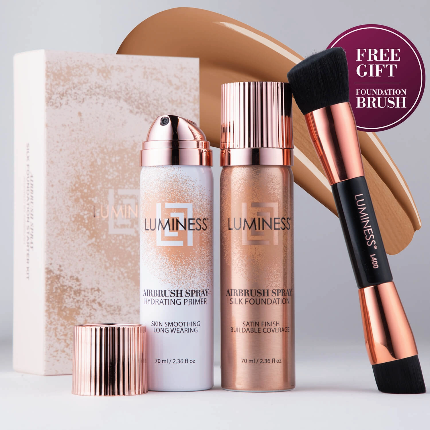 Airbrush Spray Silk Foundation Starter Kit