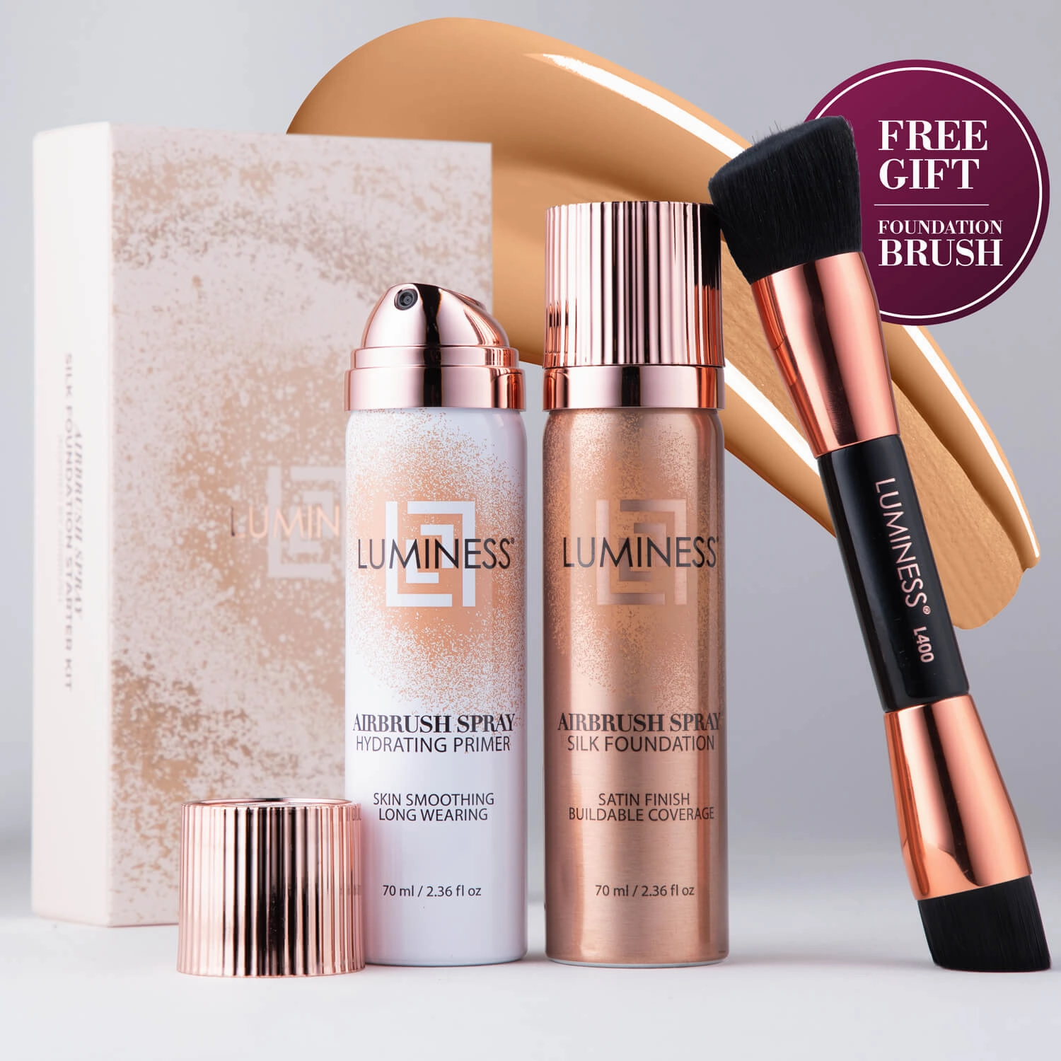 Airbrush Spray Silk Foundation Starter Kit