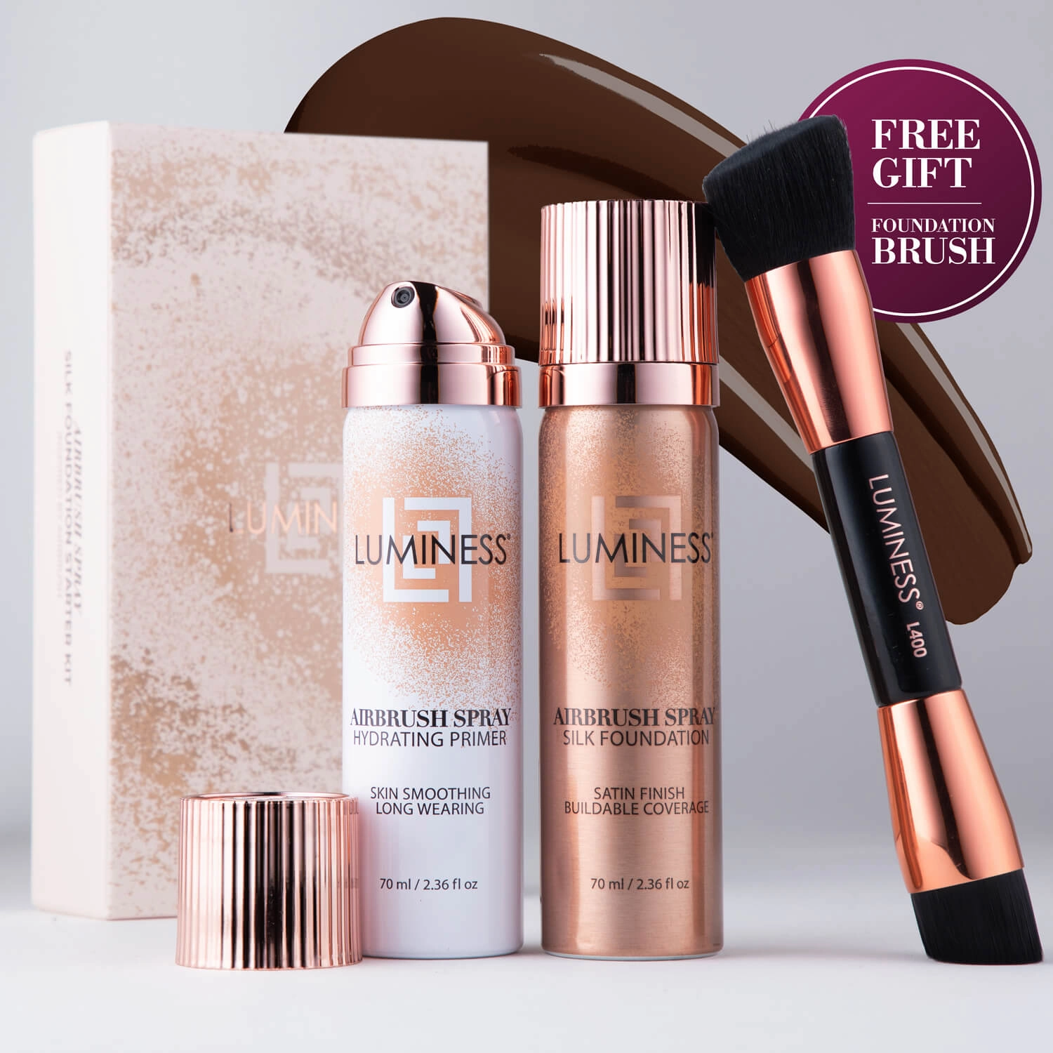 Airbrush Spray Silk Foundation Starter Kit