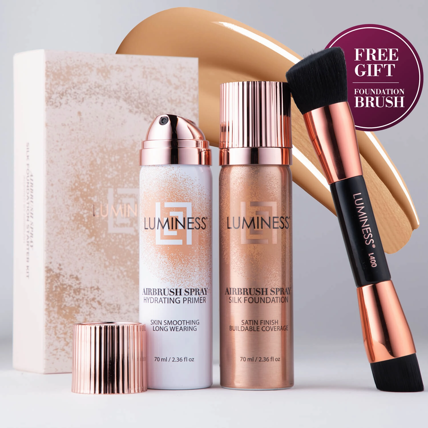 Airbrush Spray Silk Foundation Starter Kit