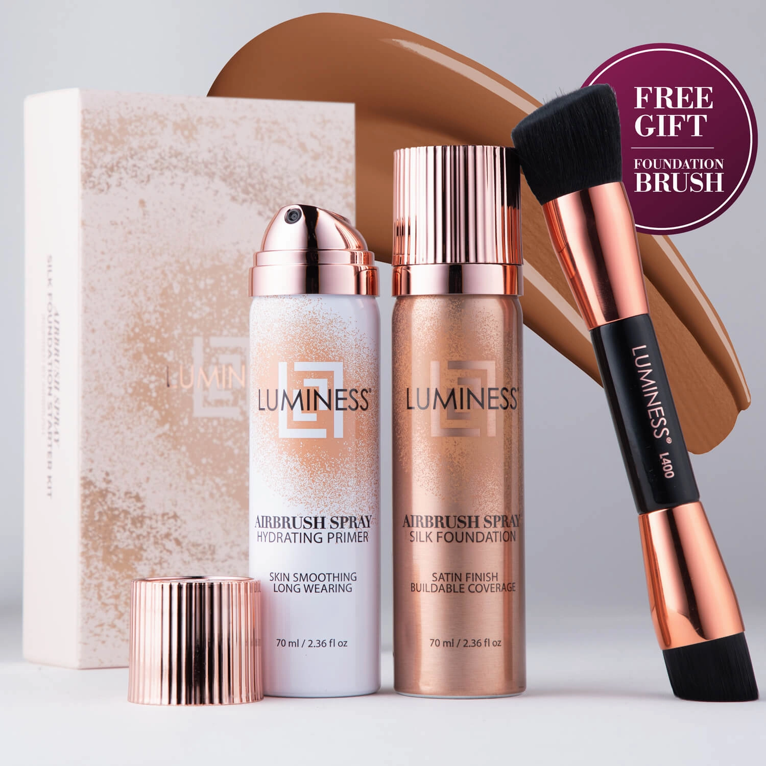Airbrush Spray Silk Foundation Starter Kit