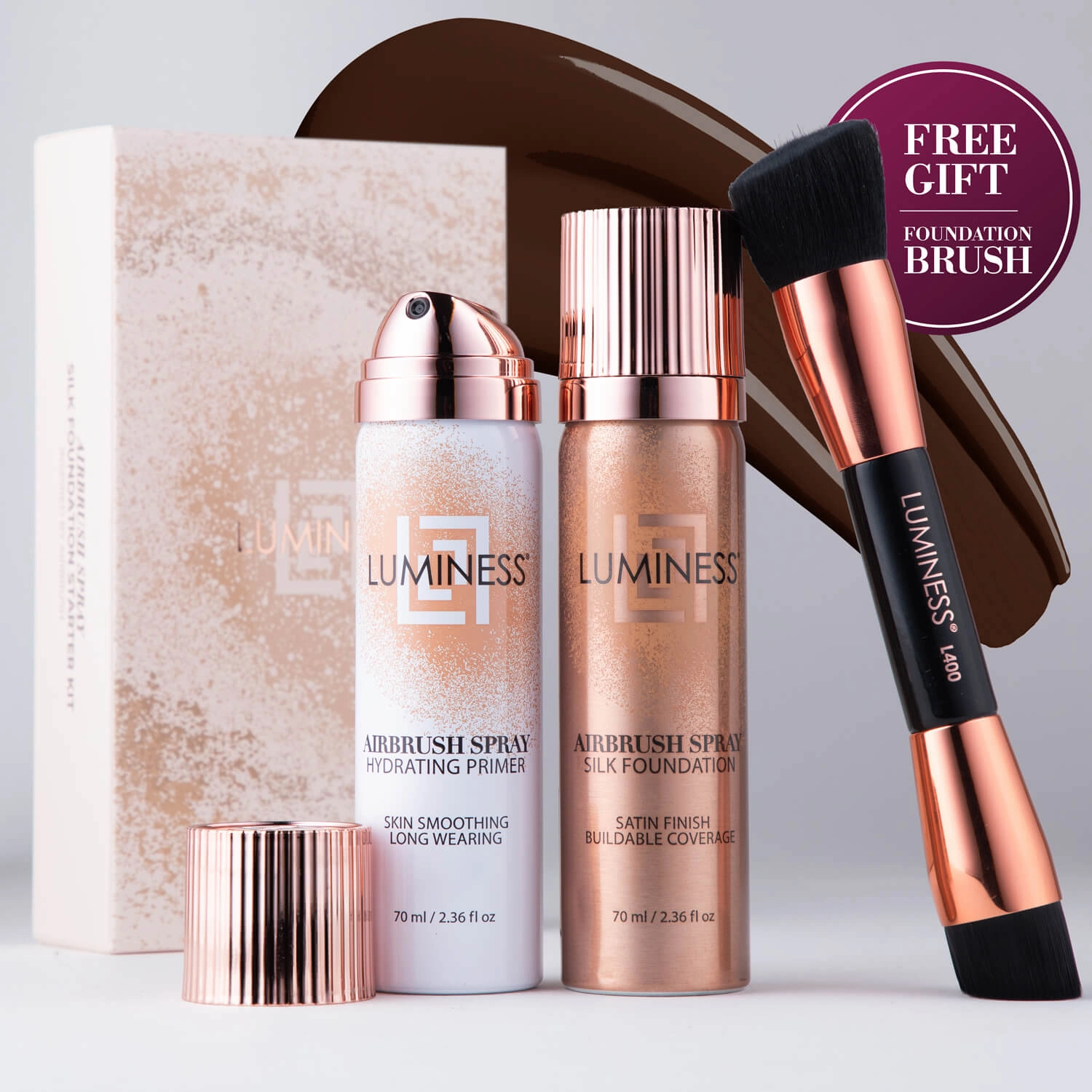 Airbrush Spray Silk Foundation Starter Kit