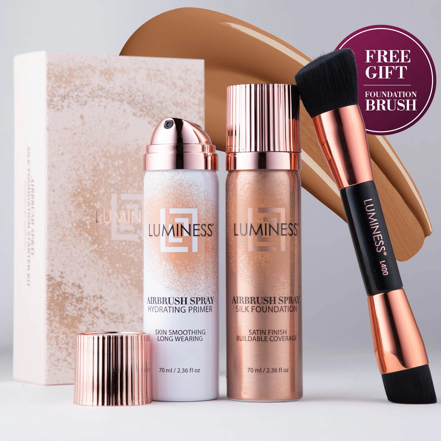 Airbrush Spray Silk Foundation Starter Kit