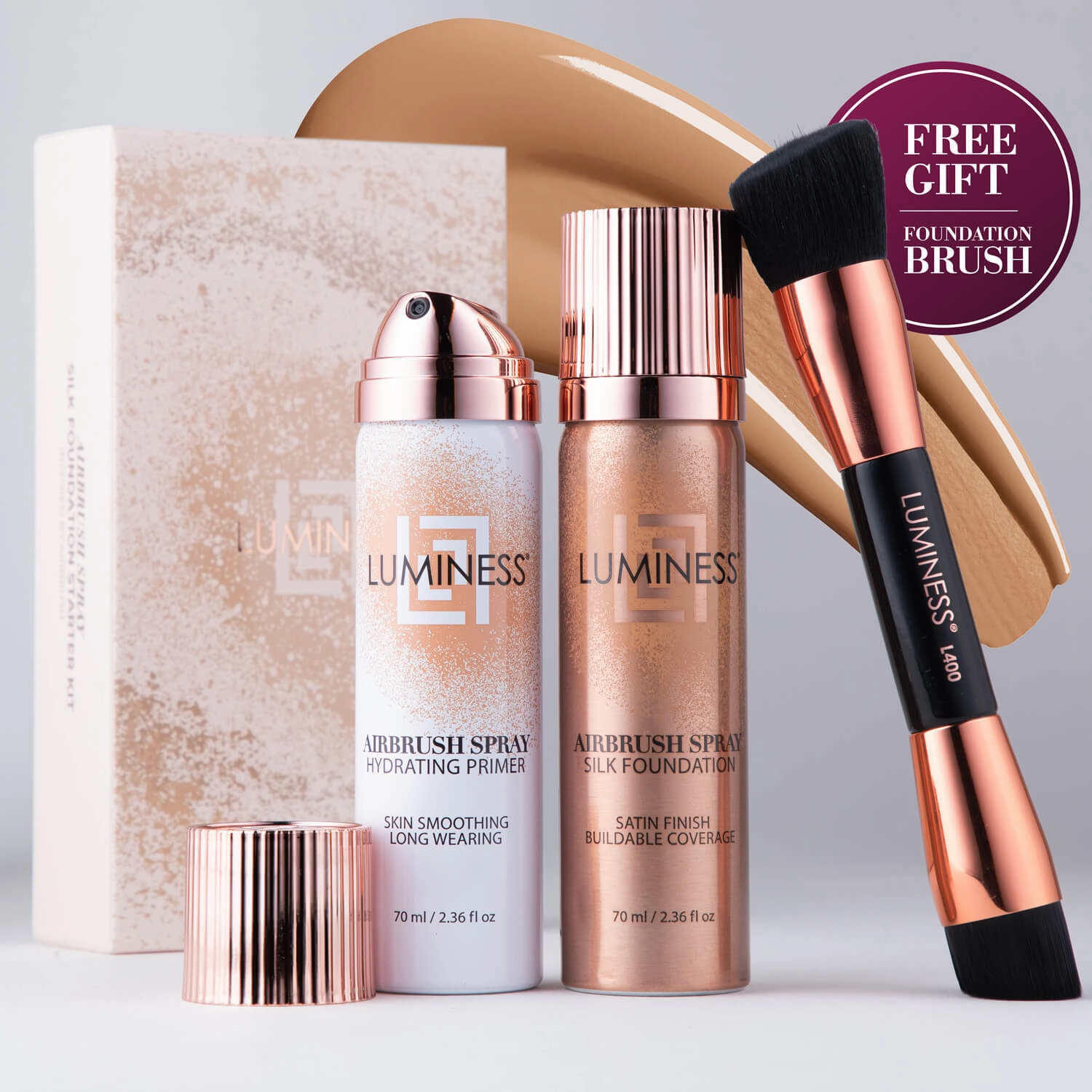 Airbrush Spray Silk Foundation Starter Kit
