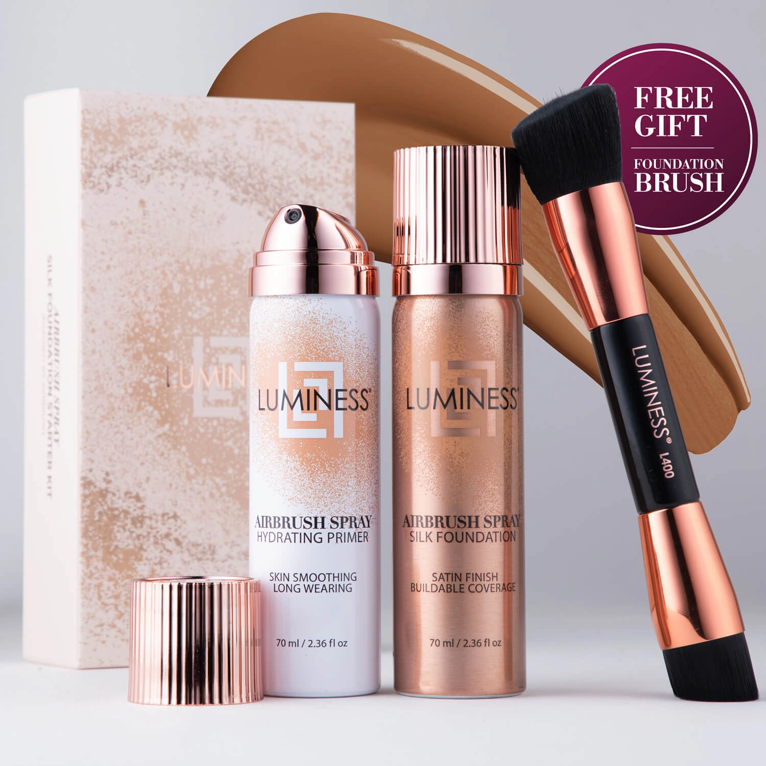 Airbrush Spray Silk Foundation Starter Kit