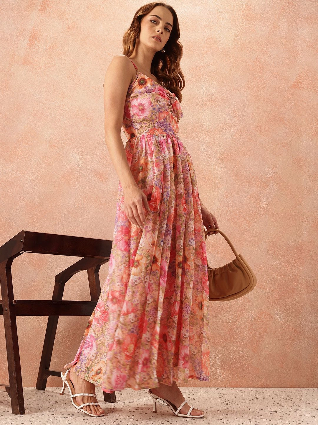 all about you Floral Print A-Line Maxi Dress