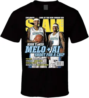 Allen Iverson Slam Cover Men/Women T Shirt Black
