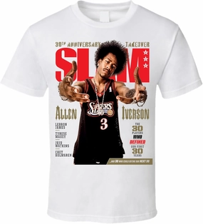 Allen Iverson Slam Cover Men/Women T Shirt Black