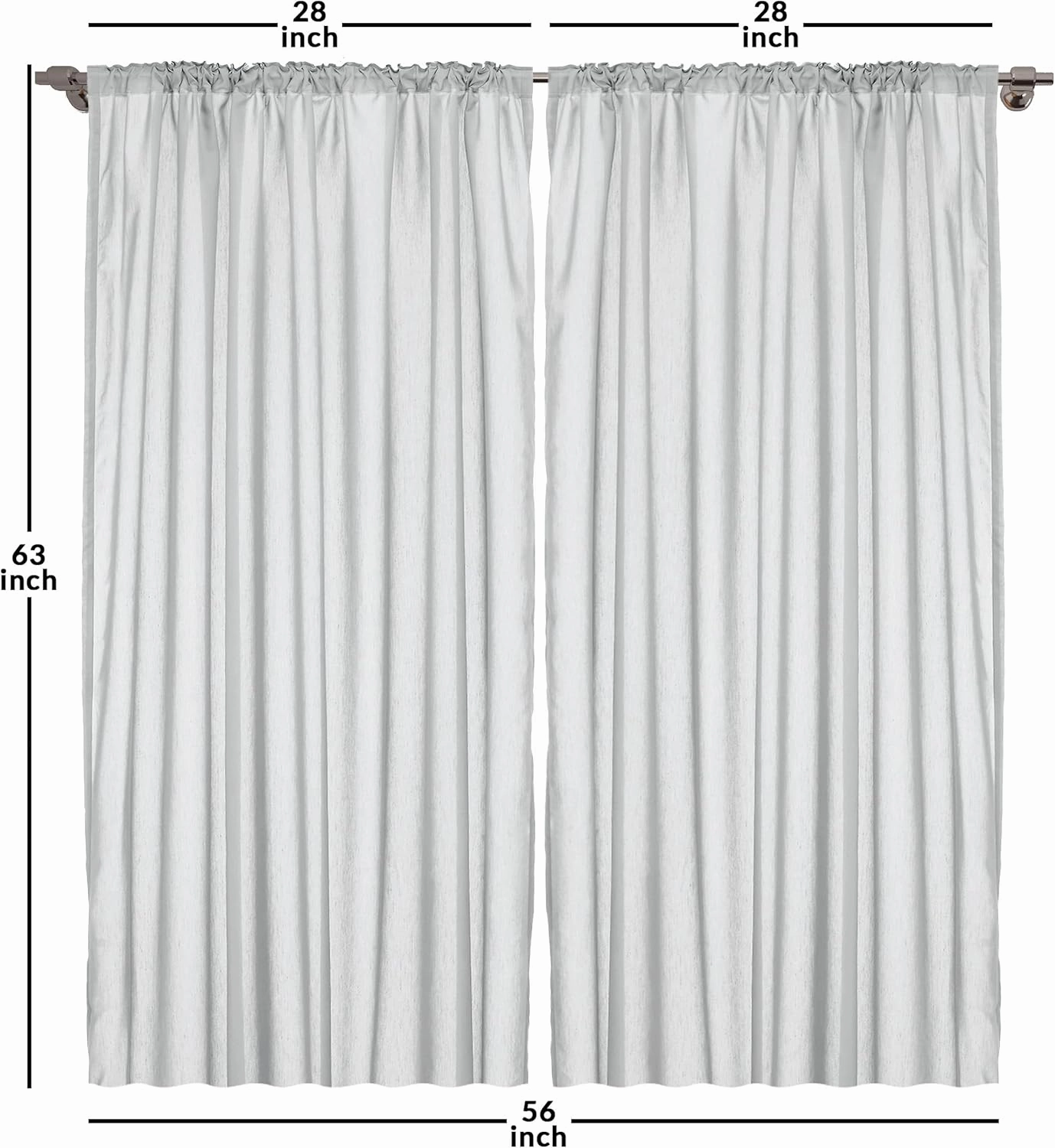 Ambesonne Music Window Curtains, Abstract Style Professional Pattern Notes and Clef Sheet Play Writing Print, Lightweight Decor 2-Panel Set with Rod Pocket, Pair of - 28" x 63", Black and White