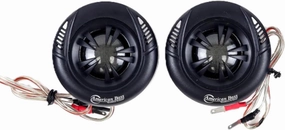 American Bass SQ T2 Soft Aluminum Dome 120 Watt Neodymium Swivel Tweeter Speaker, 2 Pack with Butyl Rubber Surround and Woven Carbon Glass Fiber Cone