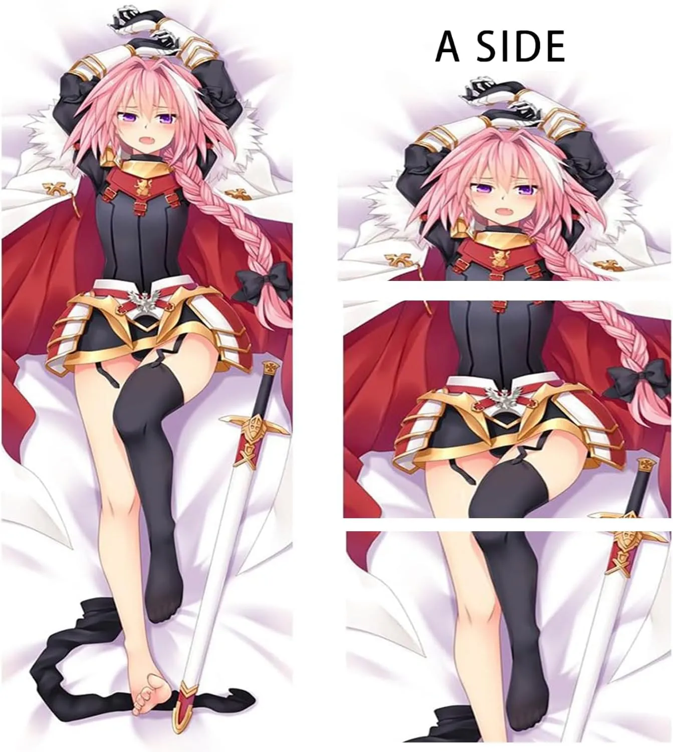 Anime Body Pillow, Body Pillow Anime,Anime Body Pillow Case Cover,Soft Anime Hugging Body Pillowcase Cover Dakimakura Double-Sided Peach Skin Pillow Cover Case(59in X 19.7in).