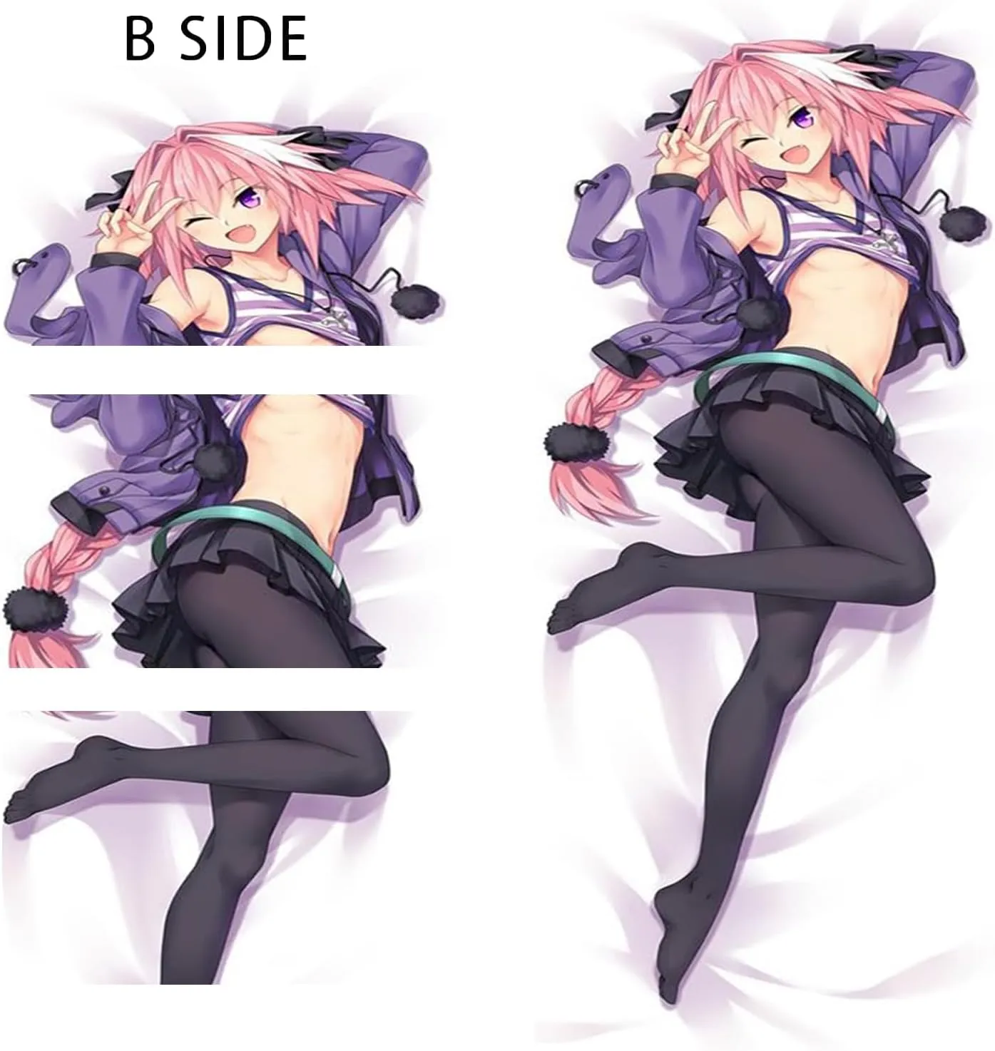 Anime Body Pillow, Body Pillow Anime,Anime Body Pillow Case Cover,Soft Anime Hugging Body Pillowcase Cover Dakimakura Double-Sided Peach Skin Pillow Cover Case(59in X 19.7in).