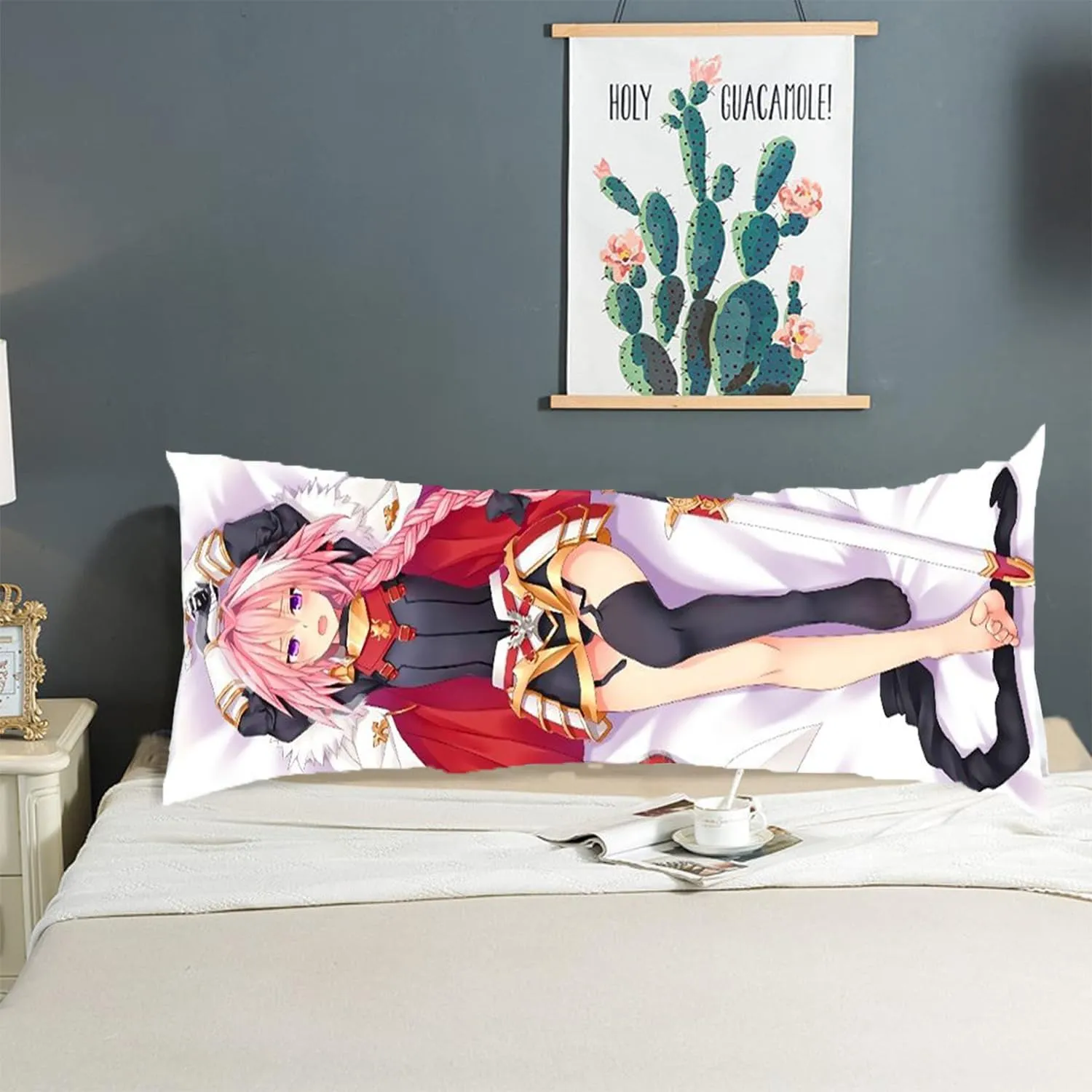 Anime Body Pillow, Body Pillow Anime,Anime Body Pillow Case Cover,Soft Anime Hugging Body Pillowcase Cover Dakimakura Double-Sided Peach Skin Pillow Cover Case(59in X 19.7in).