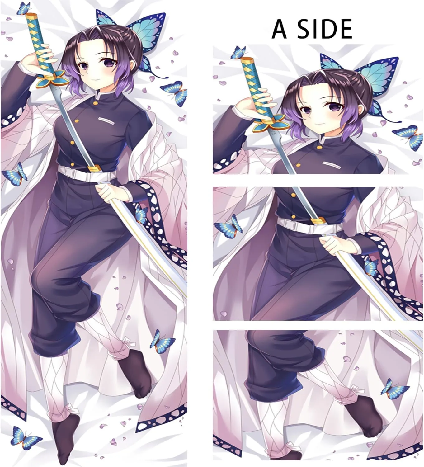 Anime Body Pillow, Body Pillow Anime,Anime Body Pillow Case Cover,Soft Anime Hugging Body Pillowcase Cover Dakimakura Double-Sided Peach Skin Pillow Cover Case(59in X 19.7in).