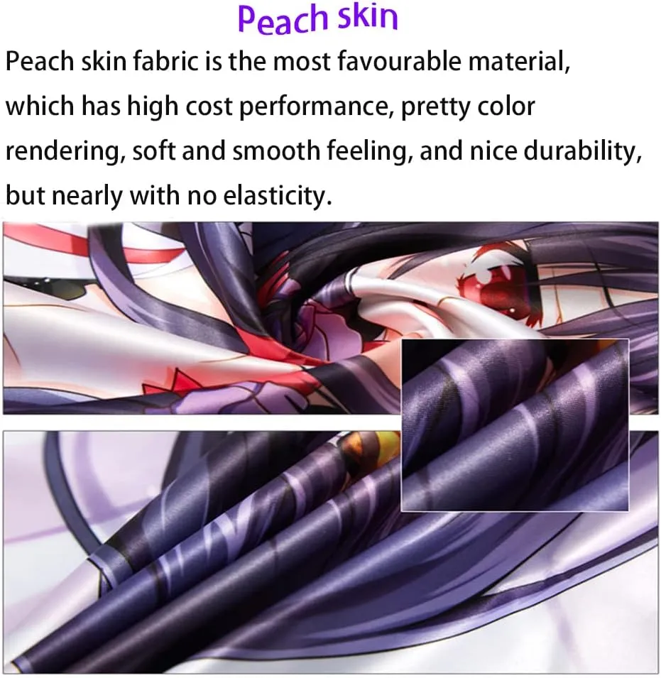 Anime Overlord shalltear bloodfallen Albedo Cushion Cover Pillow Case Peach Skin 150x50cm(59in x 19.6in) Overlord Albedo Pillowcase