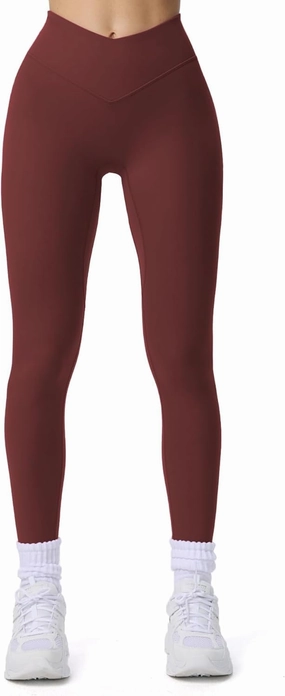 Aoxjox Workout Leggings for Women Vanity V Waist Hight Waist Tummy Control Hidden Scrunch Athletic Gym Yoga Pants 24"/26"/28"