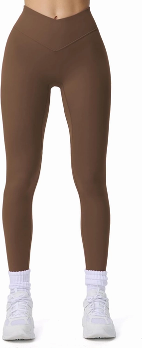 Aoxjox Workout Leggings for Women Vanity V Waist Hight Waist Tummy Control Hidden Scrunch Athletic Gym Yoga Pants 24"/26"/28"