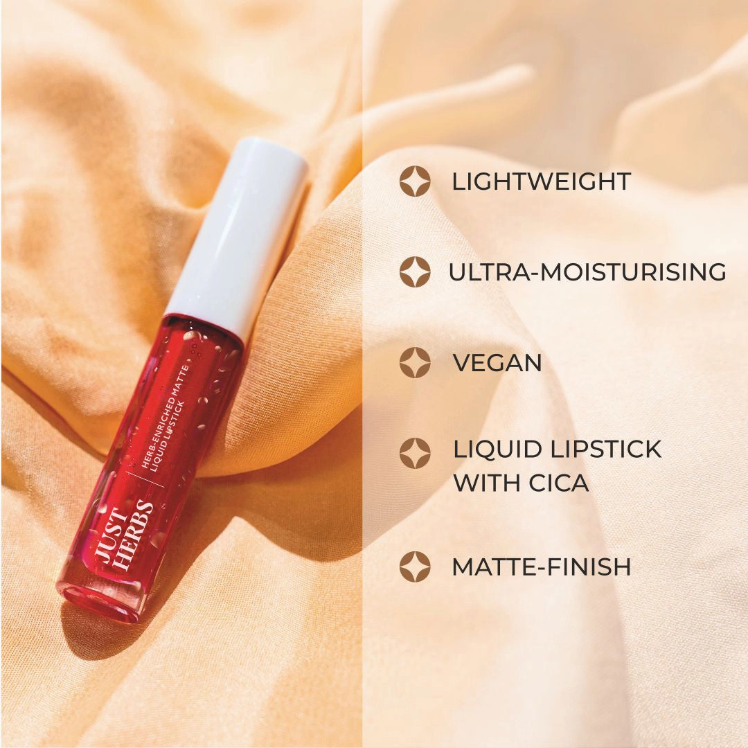 Apricot Coral: Herb-enriched Matte Liquid Lipstick