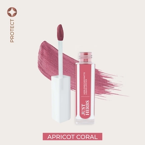 Apricot Coral: Herb-enriched Matte Liquid Lipstick