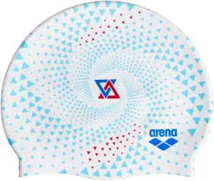 Arena Print Unisex Soft Silicone Swim Cap for Women and Men, Intensive Training Comfortable Non-Slip Long Hair Swimming Hat