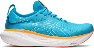 ASICS Men's Gel-Nimbus 25 Running Shoes, 9.5, Island Blue/Sun Peach
