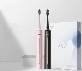 BAIR A9 Electric Toothbrush Adult Sonic Rechargeable Vibrating Soft Bristle Intelligent Automatic Toothbrush (32-33, 34-35, 36-37, 38-39, 40-41, 42-43, 44-45, 46-47 : A9 Peach Powder)