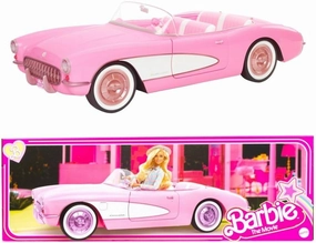 Barbie The Movie Collectible Car, Pink Corvette Convertible (HPK02)